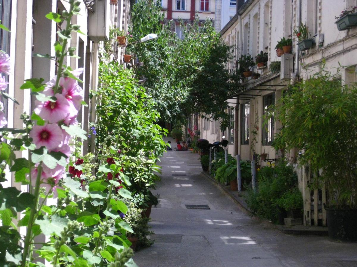 Cite Pilleux - Charming Studio In A Flowery Pedestrian Lane Париж Экстерьер фото